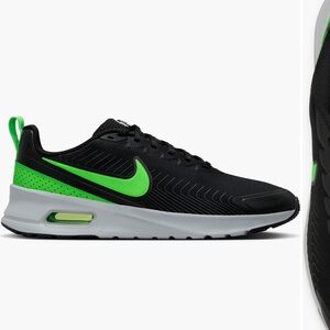 Nike Air Max - Men's Black and Green Running Shoes size 8.5 NEW